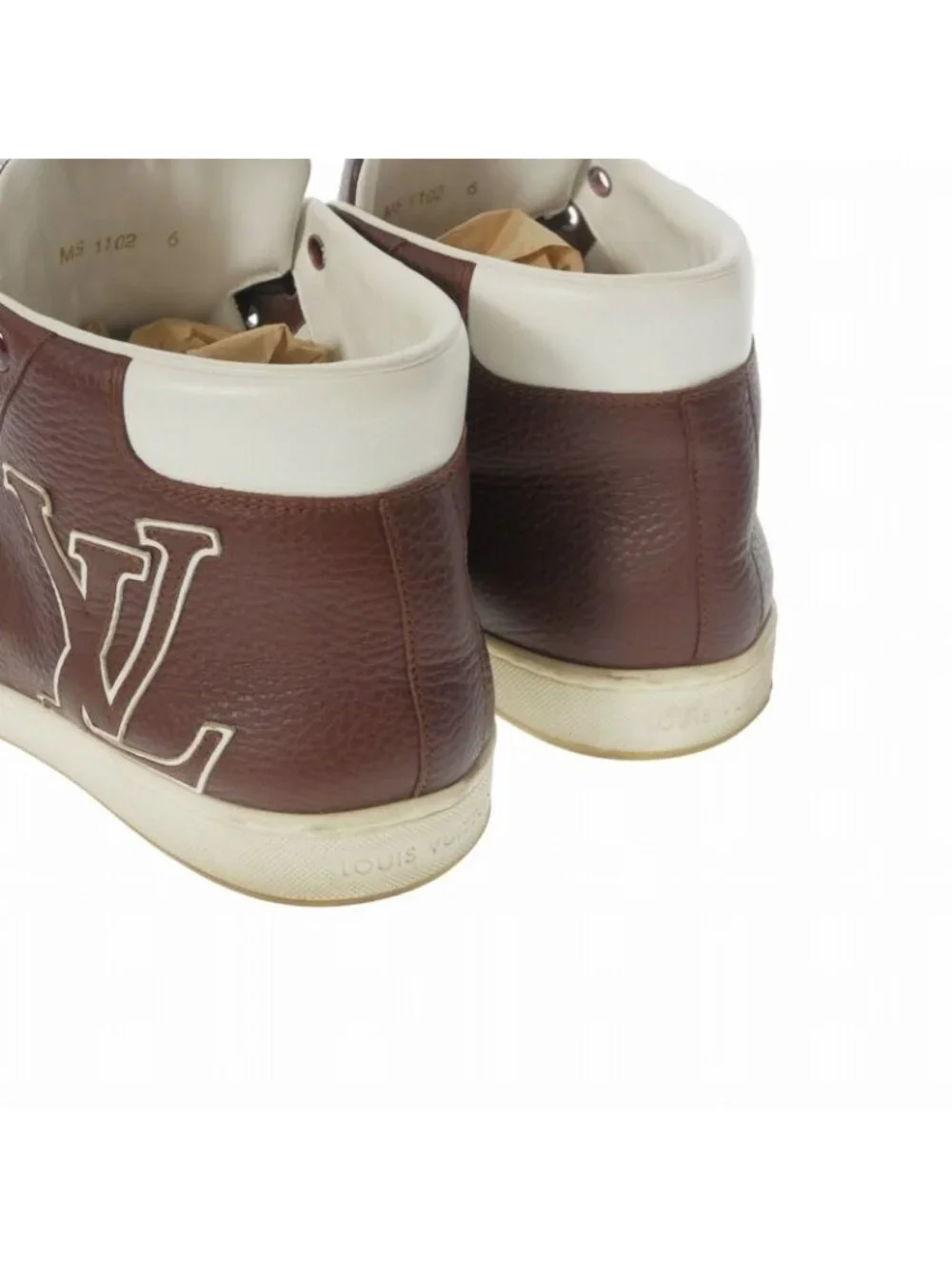 Louis Vuitton Surfside Line High Cut Sneakers 6 Brown